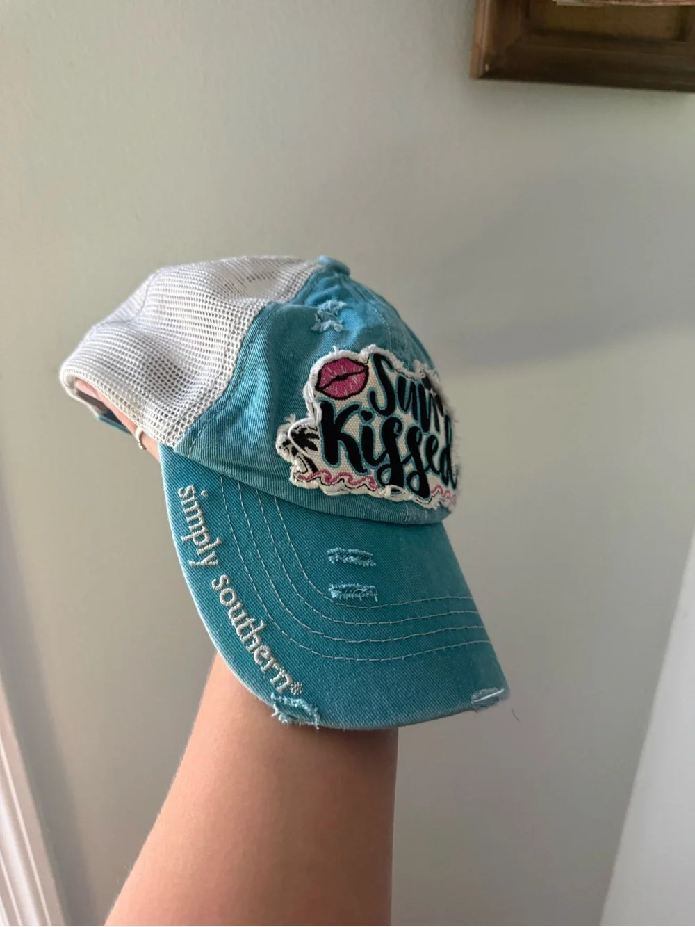 Simply Southern Teal 'Sun Kissed' Mesh Back Hat